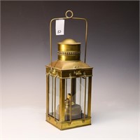 Vintage brass oil lantern