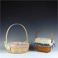 Four Longaberger baskets 2 Easter 2 Traditional