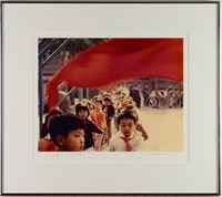 Vintage Jingshan School Red Scarf Show of The Comm