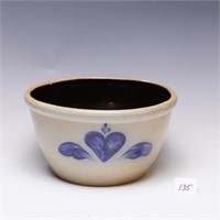 Large Rowe Pottery Works salt glazed bowl Cambridg