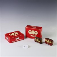 Vintage Advertising OXO Cubes Tin cans