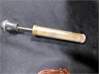 Vintage Light Meter & Antique Metal Syringe