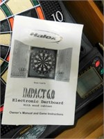 Halex Electronic Dartboard w/ Wood Cabinet