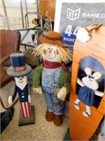 Yard Art Décor, Scarecrow, Uncle Sam, Easter