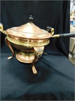 Vintage Copper Brass Chafing Dish