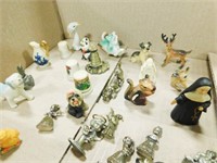 Assorted small figurines