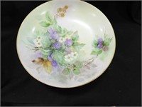 Holiday Hand Painted China w/ Gold Trim Bowl