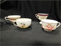 4 Vintage Style Cups