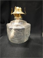 2 7" Vintage Oil Lamps, 1 has no Shade