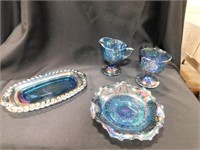 Vintage Fenton Art Carnival Glass Dishes