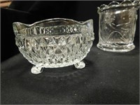 4 Crystal like Candy Dishes