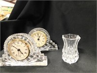Clear Glass Clocks, Goblet, Star , Small Vase