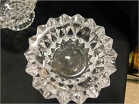 3 Clear Glass Candy Dishes