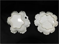 Vintage Scalloped Edge Nut and Candy Dishes