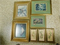 Gold Frame Bird Pictures