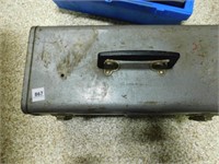 Metal Toolbox with Tools inside