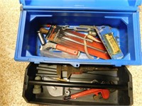 Blue Toolbox with Tools inside