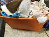 Container of Towels, Cloth Napkins, Washcloths