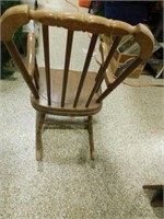 Childs Wooden Rocking Chair
