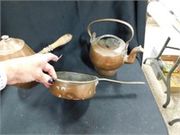 Copper colored Pots and Pan
