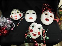 4 Style Mardi Gras Mask, 2 Small Weights