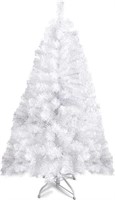 Prextex 4 Feet White Christmas Tree - 320 Tips,
