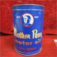 Mother Penn motor oil can (empty)