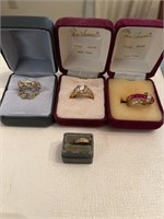 4 Rings in Boxes, Goldish