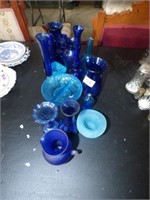 BLUE GLASSWARE
