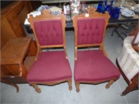 2 PARLOR CHAIRS