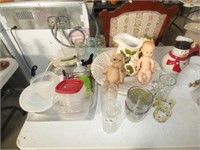 ASSORTED GLASSWARE ITEMS & MORE