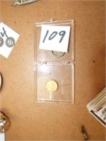 2 1/2 DOLLAR 1851 GOLD COIN 4.2 GRAMS