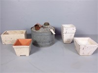 Garden Decor w/Ceramic Planters