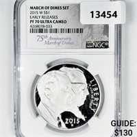 2015 March of Dimes Set NGC-PF70 Ultra Cameo