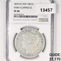 1879-CC VAM-3 Morgan Silver Dollar NGC-VF30