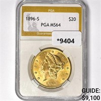 1896-S $20 Gold Double Eagle PGA-MS64