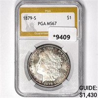 1879-S Morgan Silver Dollar PGA-MS67