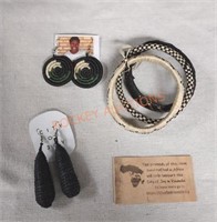 Hand woven jewelry by artists in Muhunga