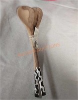 Hand crafted wooden spoons by artists in Muhunga