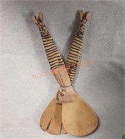 Hand crafted wooden spoons by artists in Muhunga