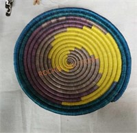 Hand woven basket by artists in Muhunga