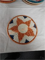 Hand woven trivet by artists in Muhunga
