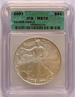 2007 Silver Eagle ICG MS-70