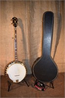 1970s Kay Golden Eagle 5 string banjo no s#, bound