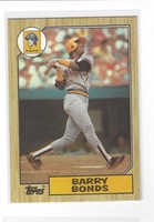 BARRY BONDS 1987 TOPPS BASEBALL ROOKIE CARD #320
