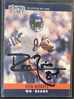 RON MORRIS AUTOGRAPHED TRADING CARD