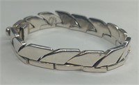 Sterling Taxco Mexico Heavy Bracelet, weighs 58.3