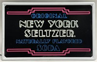 New York Seltzer Lighted Advertising Sign