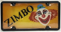 Vintage Zimbabwean The Clown License Plate