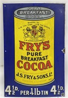 Porcelain Fry’s Breakfast Cocoa Advertising